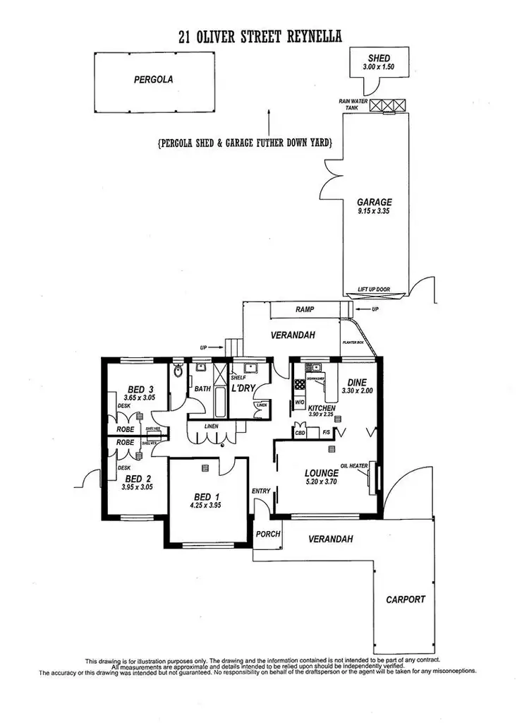 Floorplan of Homely house listing, 21 Oliver Street, Reynella SA 5161