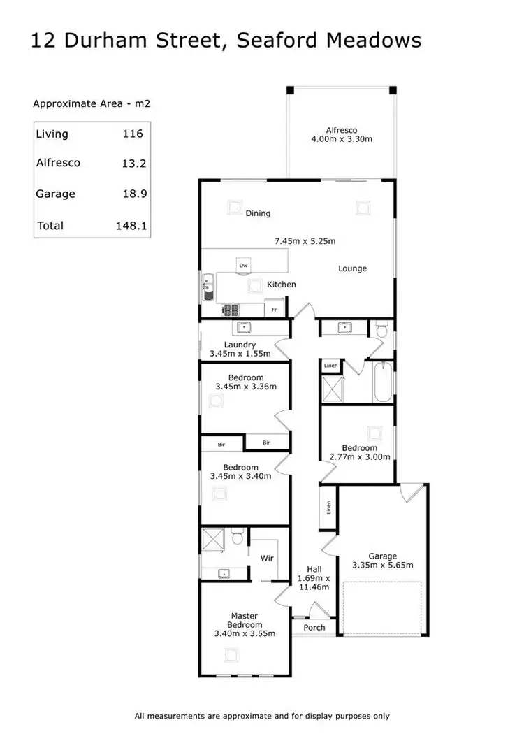Floorplan of Homely house listing, 12 Durham Street, Seaford Meadows SA 5169