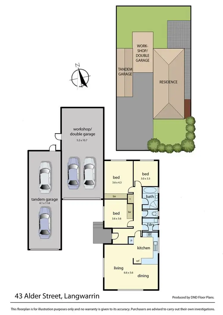 Floorplan of Homely house listing, 43 Alder Street, Langwarrin VIC 3910
