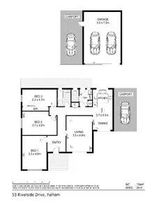 Floorplan of Homely house listing, 53 Riverside Drive, Fulham SA
