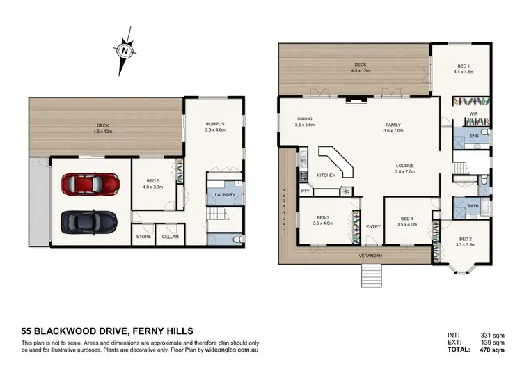 Floorplan of Homely house listing, 55 Blackwood Drive, Ferny Hills QLD 4055