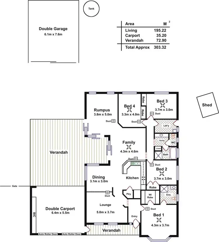 Floorplan of Homely house listing, 85 Fiddlewood Drive, Freeling SA 5372
