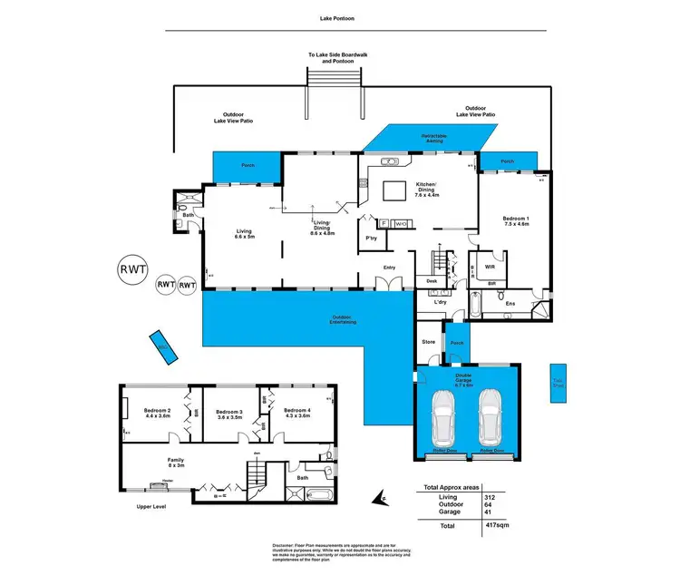 Floorplan of Homely house listing, 14 Nareeda way, West Lakes SA 5021