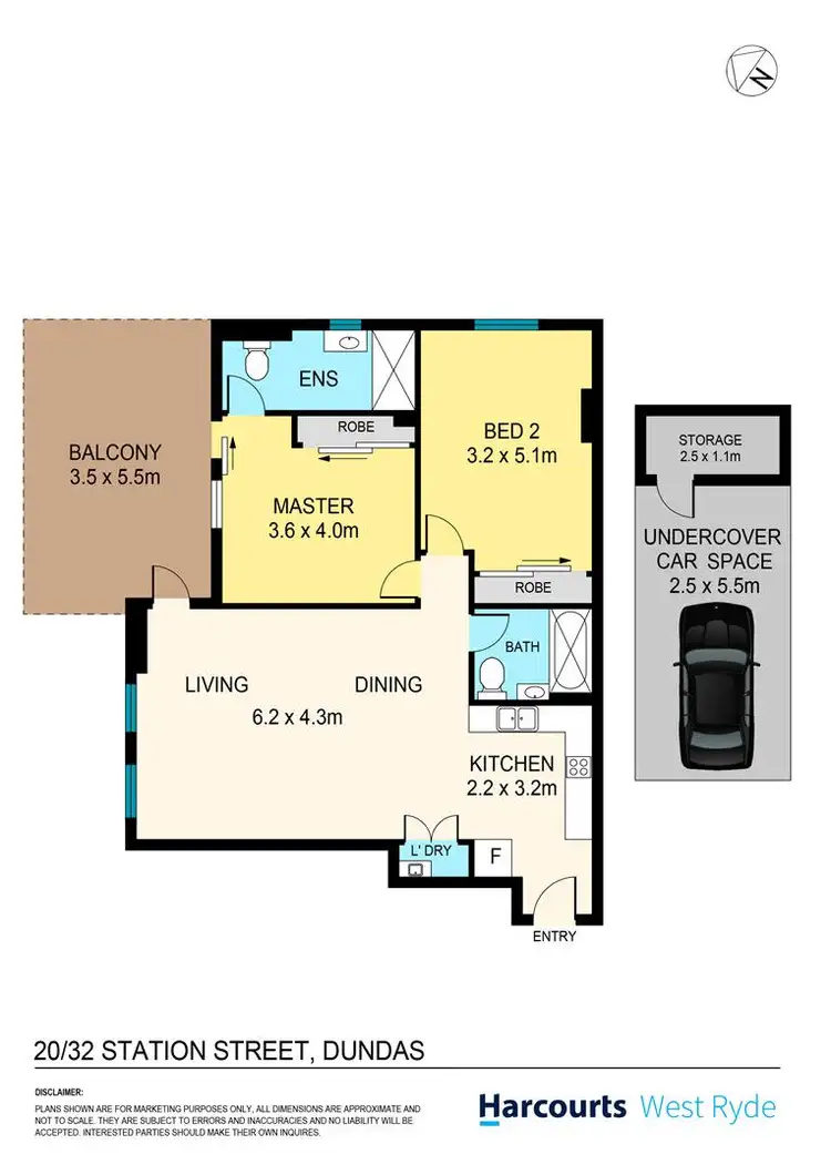Floorplan of Homely apartment listing, 20/32 Station Street, Dundas NSW 2117