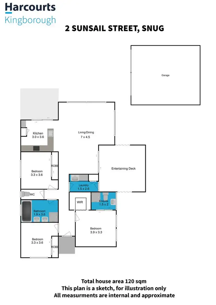 Floorplan of Homely house listing, 2 Sunsail Street, Snug TAS 7054