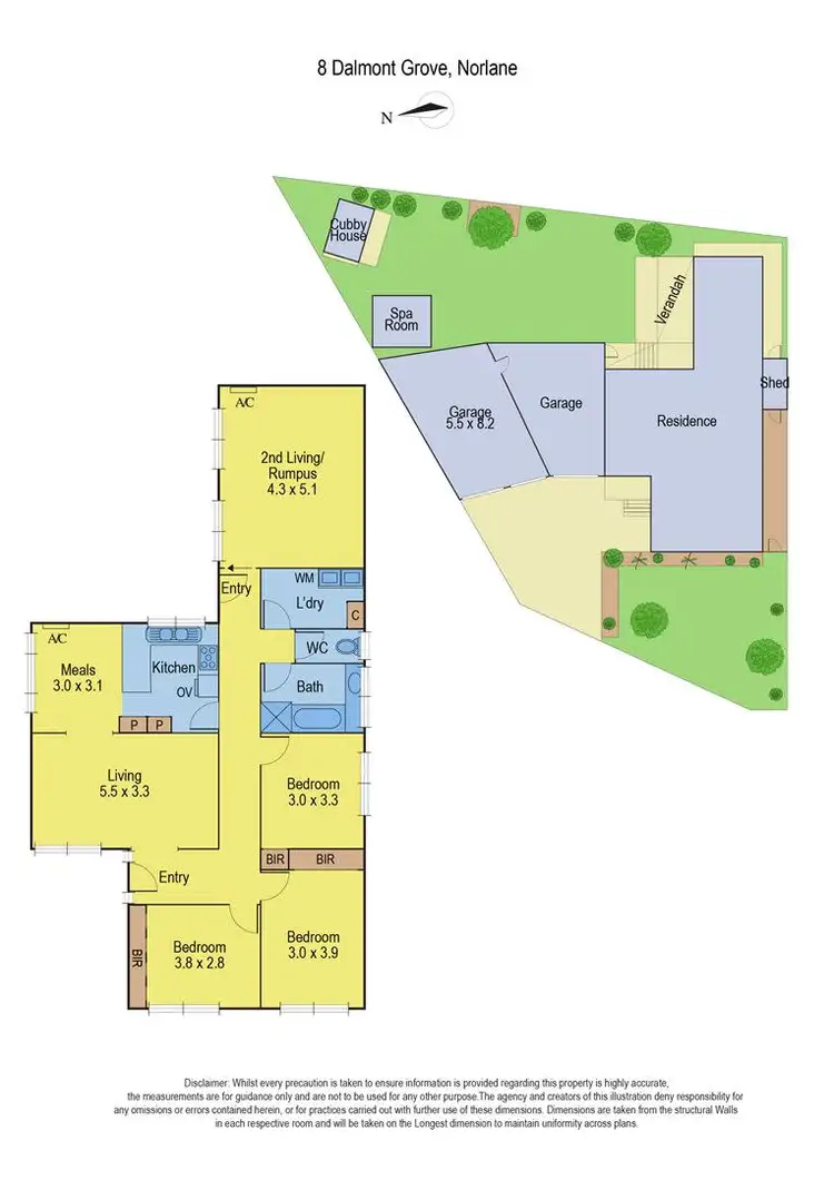 Floorplan of Homely house listing, 8 Dalmont Grove, Norlane VIC 3214