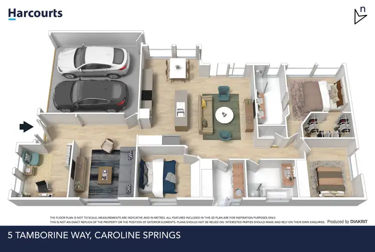 Floorplan of Homely house listing, 5 Tamborine Way, Caroline Springs VIC 3023