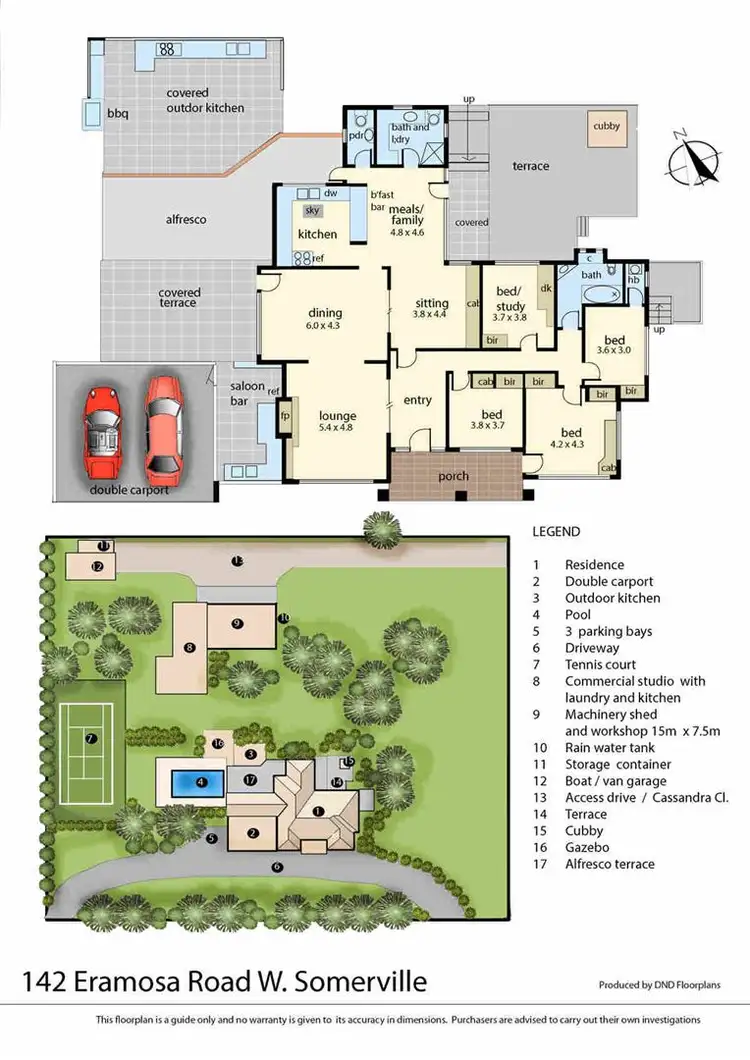 Floorplan of Homely house listing, 142 Eramosa Road West, Somerville VIC 3912