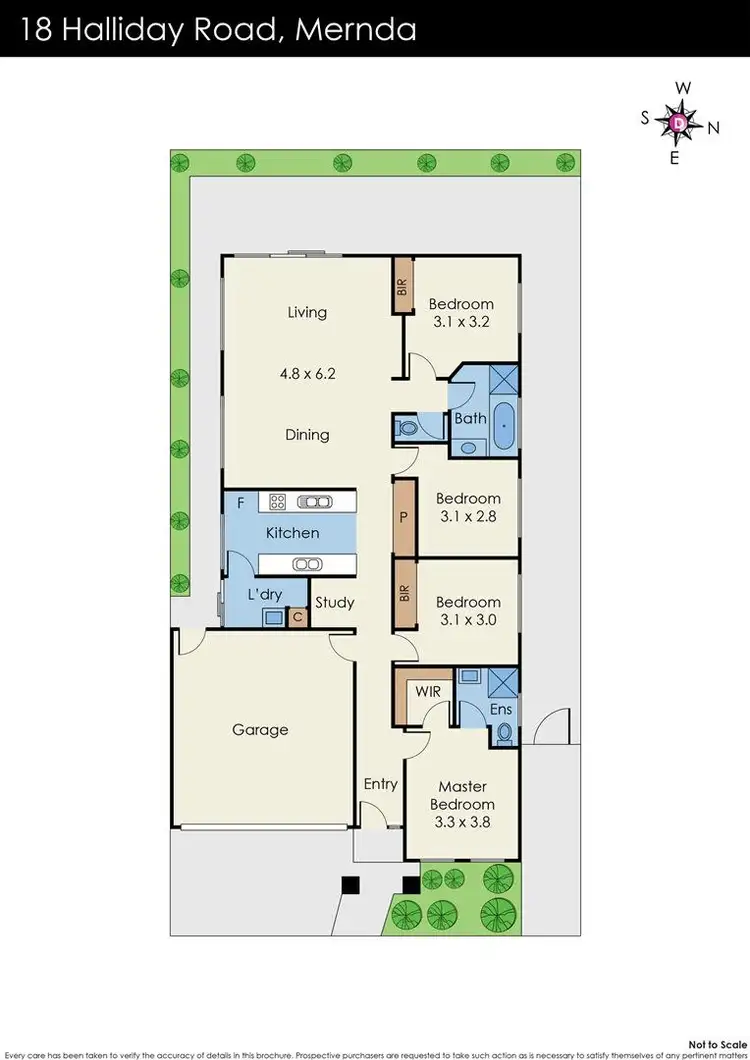Floorplan of Homely house listing, 18 Halliday Road, Mernda VIC 3754