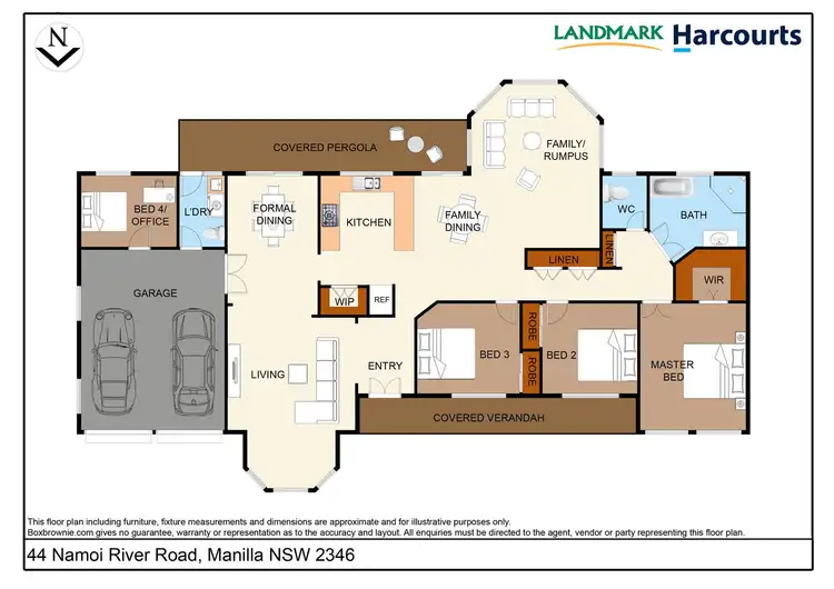 Floorplan of Homely rural property listing, 44 Namoi River Road, Manilla NSW 2346