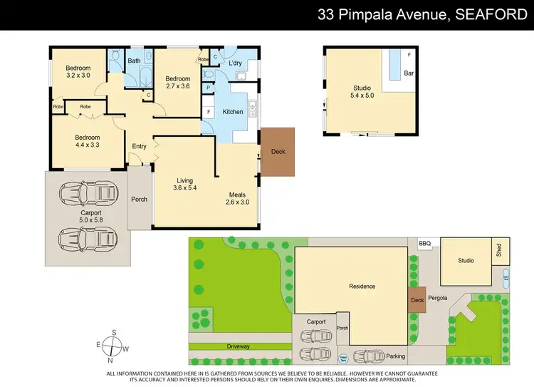 Floorplan of Homely house listing, 33 Pimpala Avenue, Seaford VIC 3198