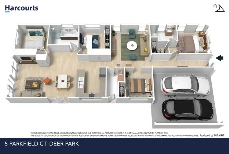 Floorplan of Homely house listing, 5 Parkfield Court, Deer Park VIC 3023