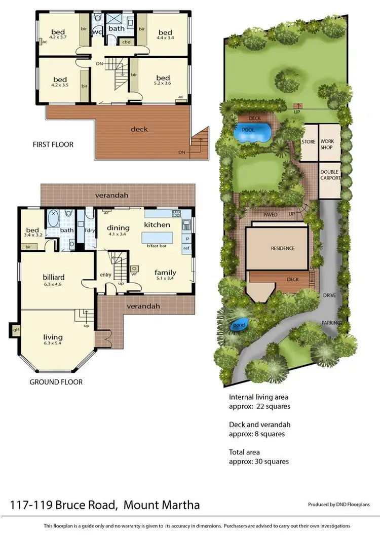 Floorplan of Homely house listing, 117-119 Bruce Road, Mount Martha VIC 3934
