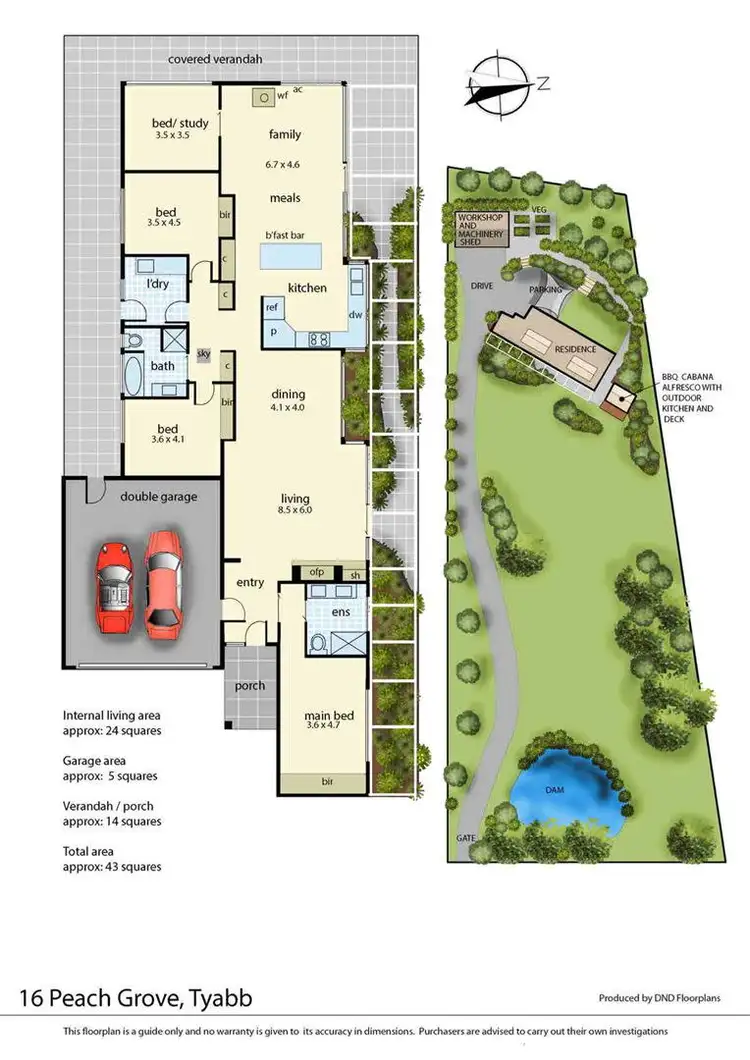 Floorplan of Homely rural property listing, 16 Peach Grove, Tyabb VIC 3913