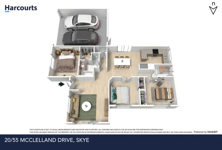 Floorplan of Homely unit listing, 20/55 McClelland Drive, Skye VIC 3977