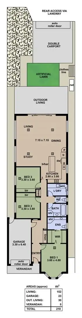 Floorplan of Homely house listing, 26A Terminus Street, Grange SA 5022