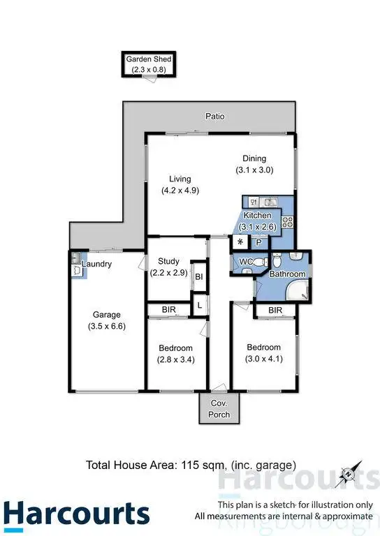 Floorplan of Homely unit listing, 4/36A Balmoral Road, Kingston Beach TAS 7050