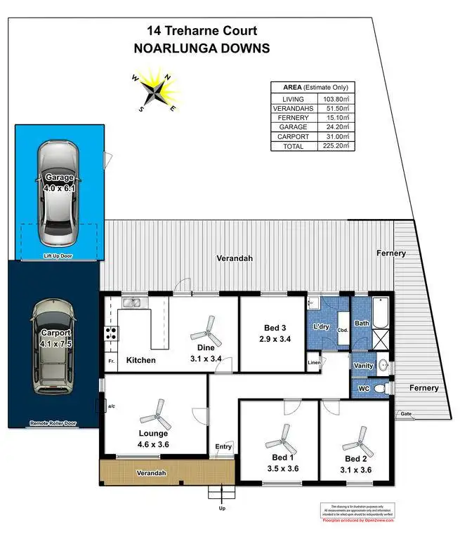 Floorplan of Homely house listing, 14 Treharne Court, Noarlunga Downs SA 5168
