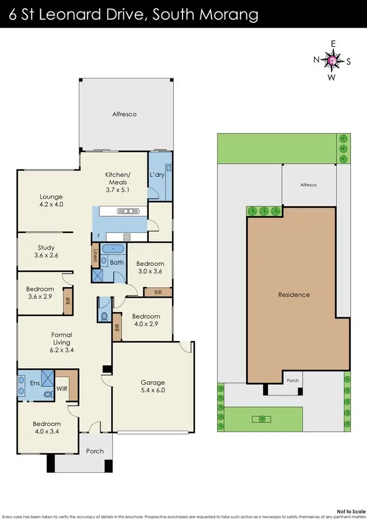 Floorplan of Homely house listing, 6 St Leonard Drive, South Morang VIC 3752