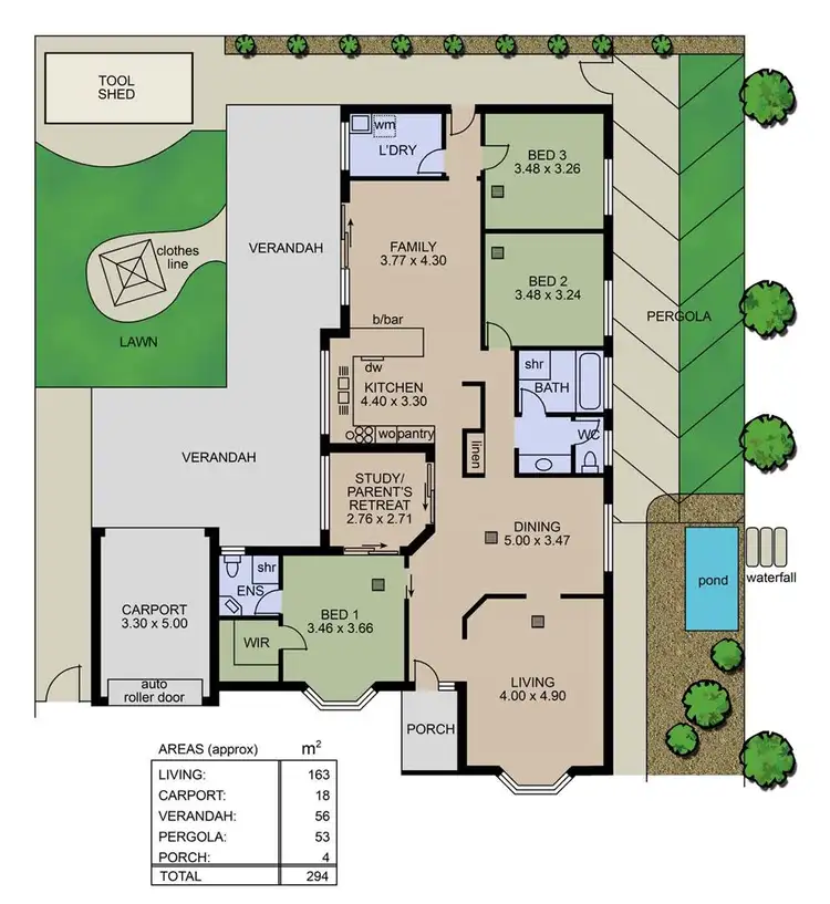 Floorplan of Homely house listing, 7 Lexcen Grove, Happy Valley SA 5159