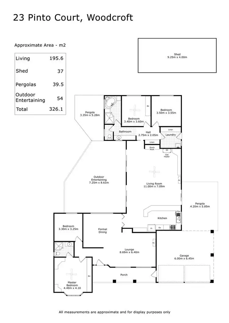 Floorplan of Homely house listing, 23 Pinto Court, Woodcroft SA 5162