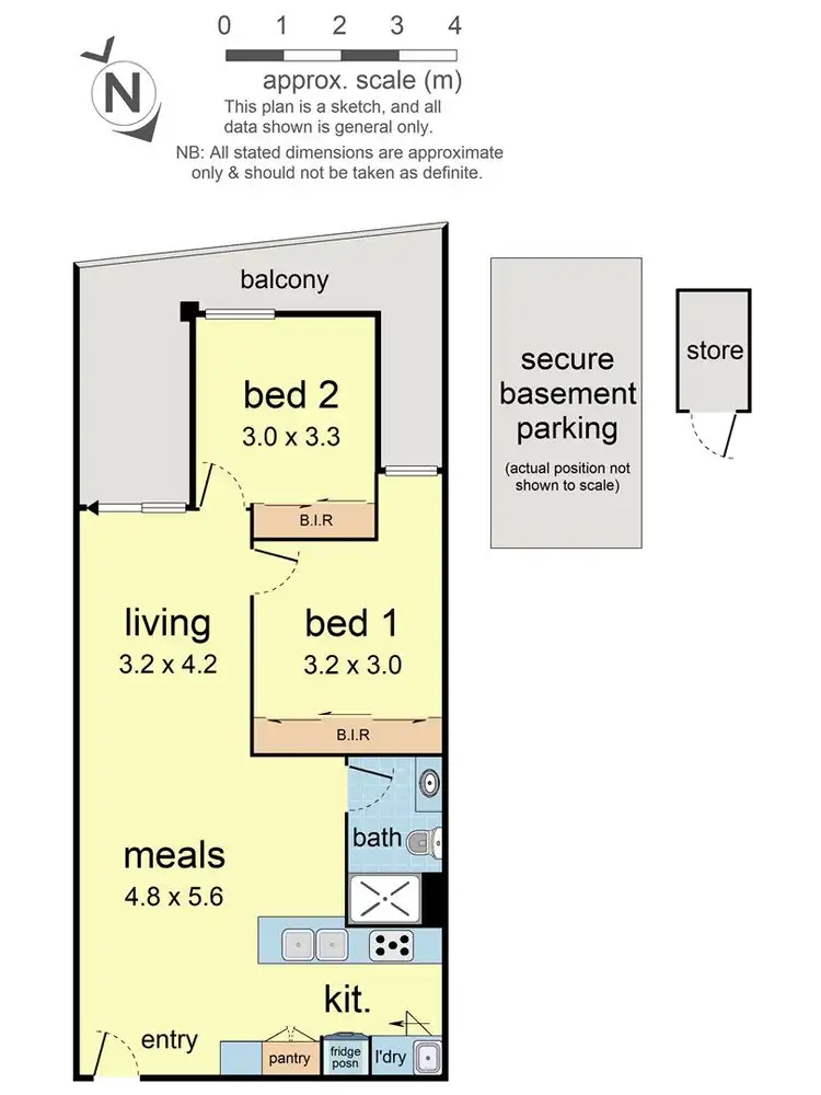 Floorplan of Homely apartment listing, 202/211 Mount Dandenong Road, Croydon VIC 3136