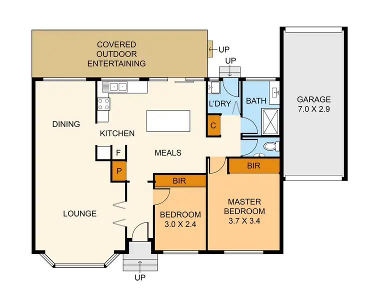 Floorplan of Homely unit listing, 3/92 Devenish Road, Boronia VIC 3155