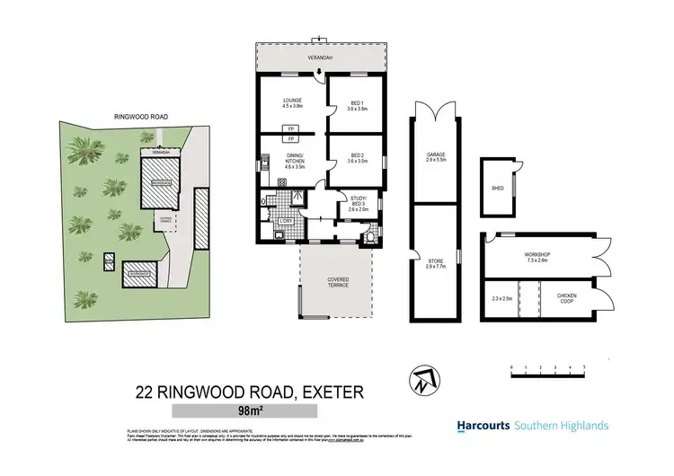 Floorplan of Homely house listing, 22 Ringwood Road, Exeter NSW 2579