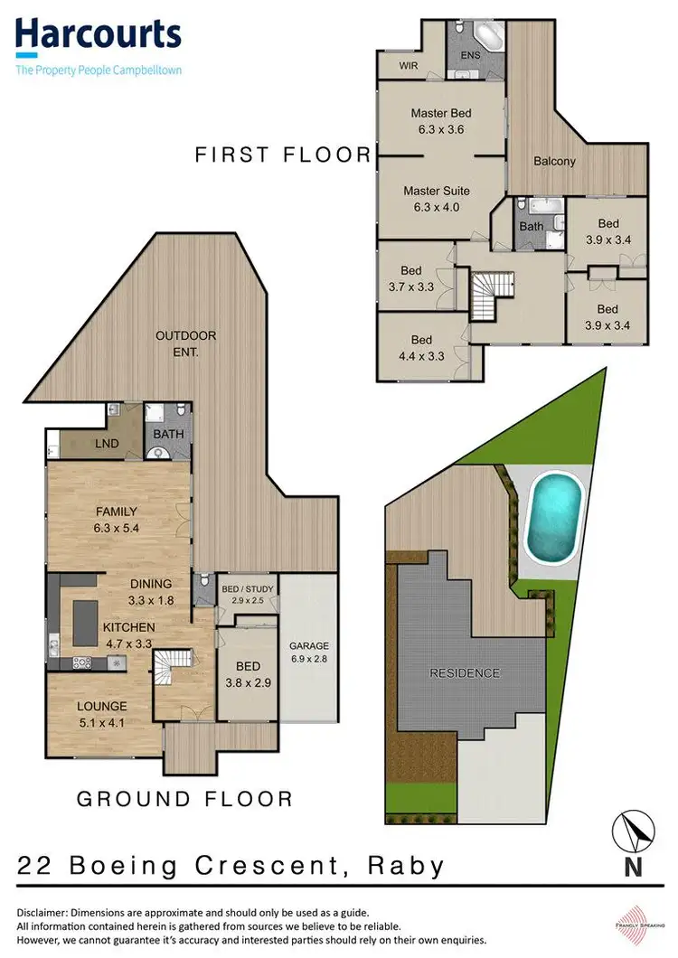 Floorplan of Homely house listing, 22 Boeing Crescent, Raby NSW 2566