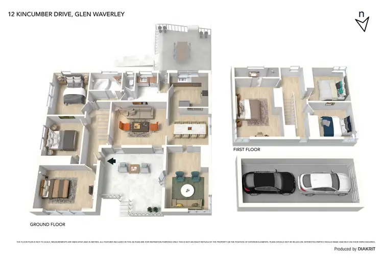 Floorplan of Homely house listing, 12 Kincumber Drive, Glen Waverley VIC 3150