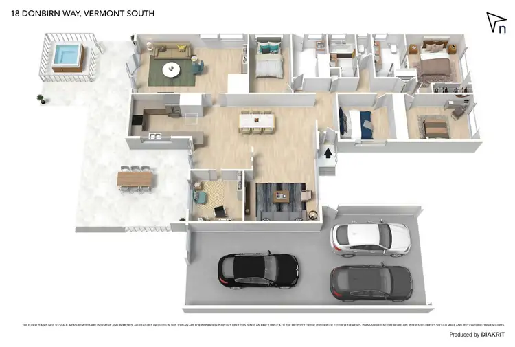 Floorplan of Homely house listing, 18 Donbirn Way, Vermont South VIC 3133