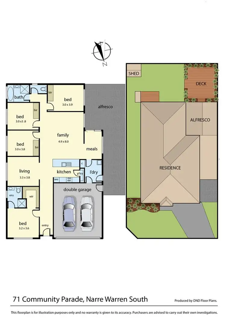 Floorplan of Homely house listing, 71 Community Parade, Narre Warren South VIC 3805