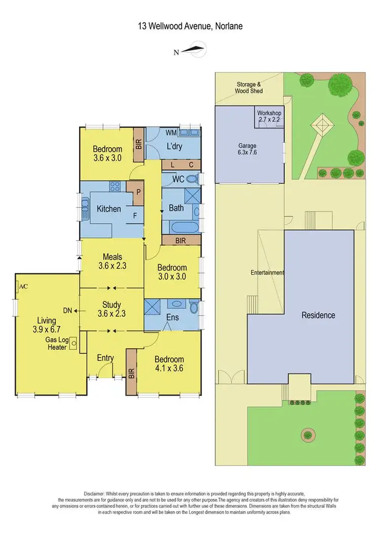 Floorplan of Homely house listing, 13 Wellwood Avenue, Norlane VIC 3214