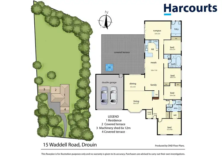 Floorplan of Homely house listing, 15 Waddell Road, Drouin VIC 3818