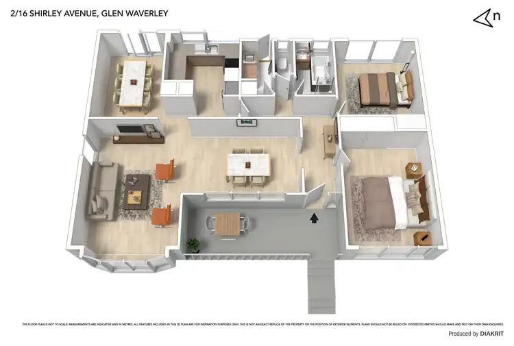 Floorplan of Homely unit listing, 2/16 Shirley Avenue, Glen Waverley VIC 3150