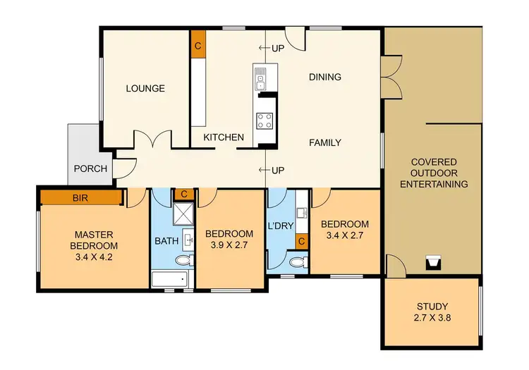 Floorplan of Homely house listing, 18 Kilsyth Avenue, Kilsyth VIC 3137