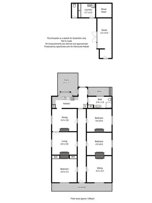 Floorplan of Homely house listing, 5 Scott Street, Glebe TAS 7000