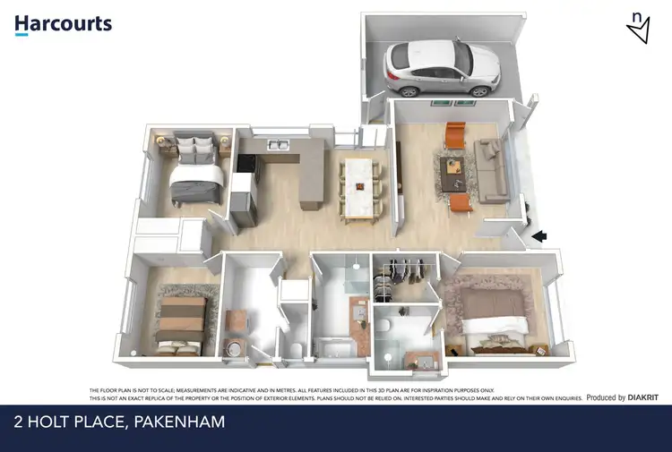 Floorplan of Homely house listing, 2 Holt Place, Pakenham VIC 3810