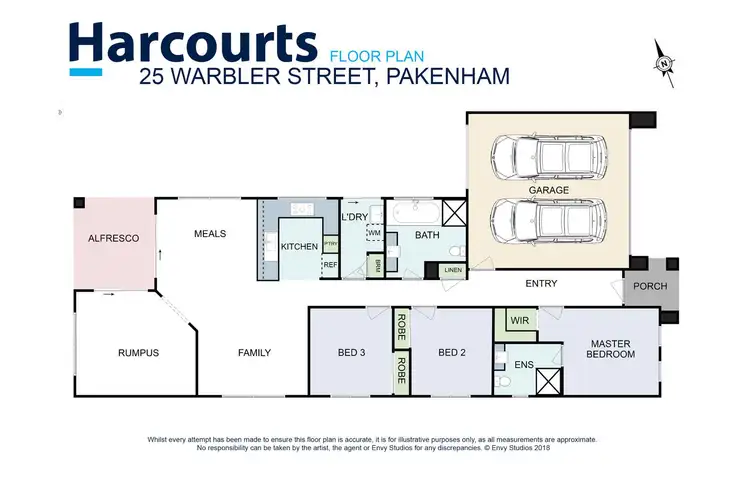 Floorplan of Homely house listing, 25 Warbler Street, Pakenham VIC 3810