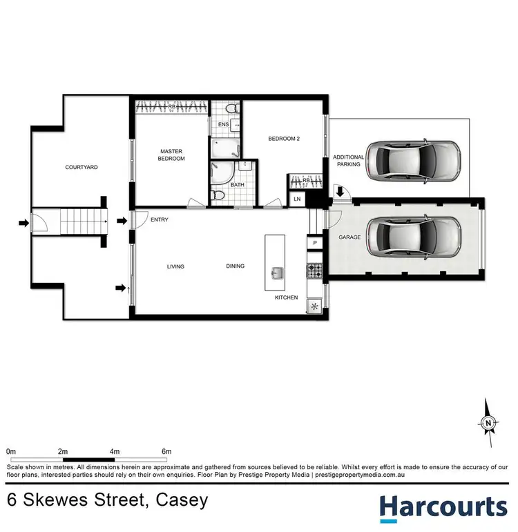 Floorplan of Homely townhouse listing, 6 Skewes Street, Casey ACT 2913
