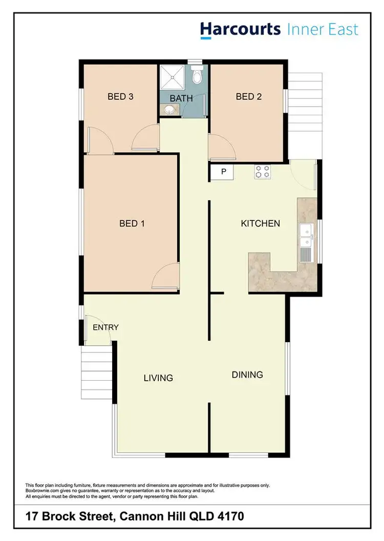 Floorplan of Homely house listing, 17 Brock Street, Cannon Hill QLD 4170
