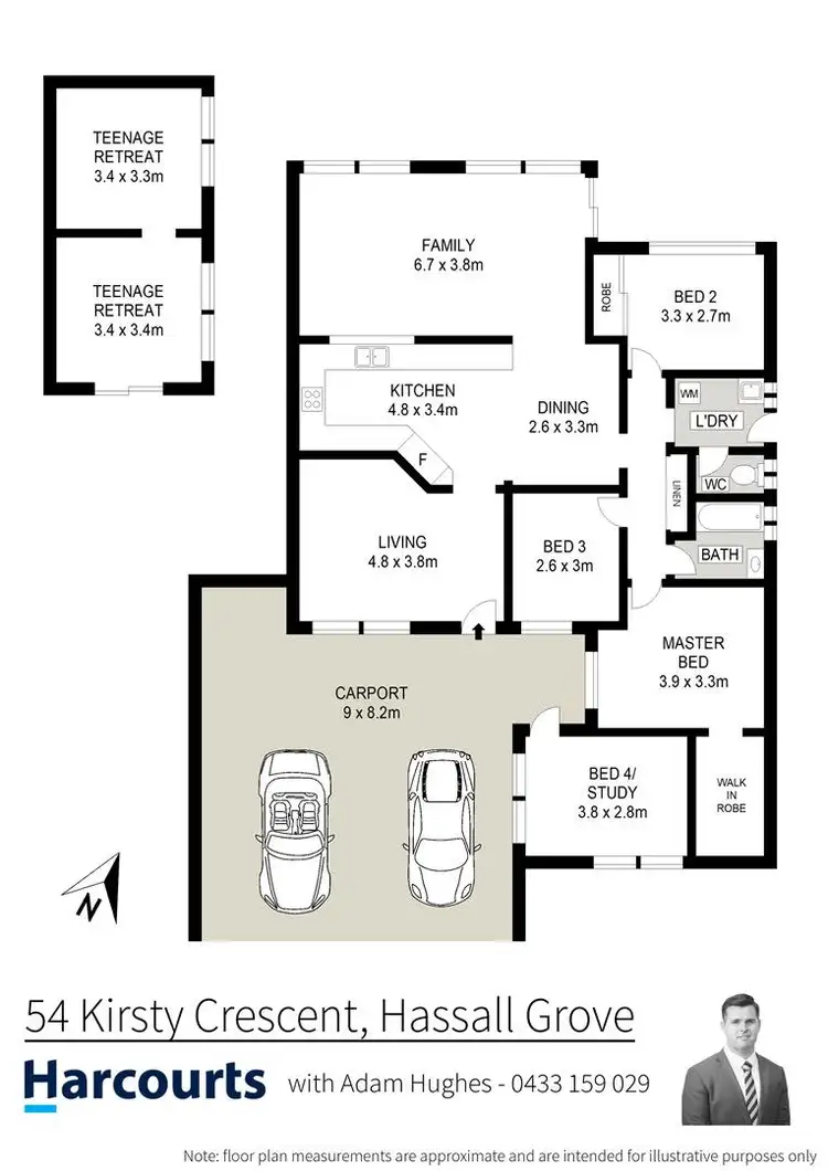 Floorplan of Homely house listing, 54 Kirsty Crescent, Hassall Grove NSW 2761
