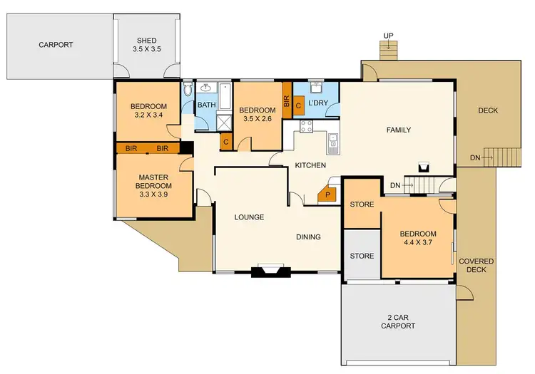 Floorplan of Homely house listing, 34 Baldwin Avenue, Boronia VIC 3155