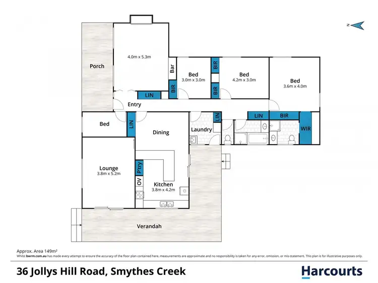 Floorplan of Homely house listing, 36 Jollys Hill Road, Smythes Creek VIC 3351