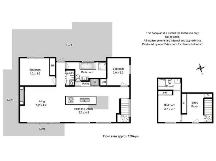 Floorplan of Homely house listing, 11 McGuinness Crescent, Lenah Valley TAS 7008