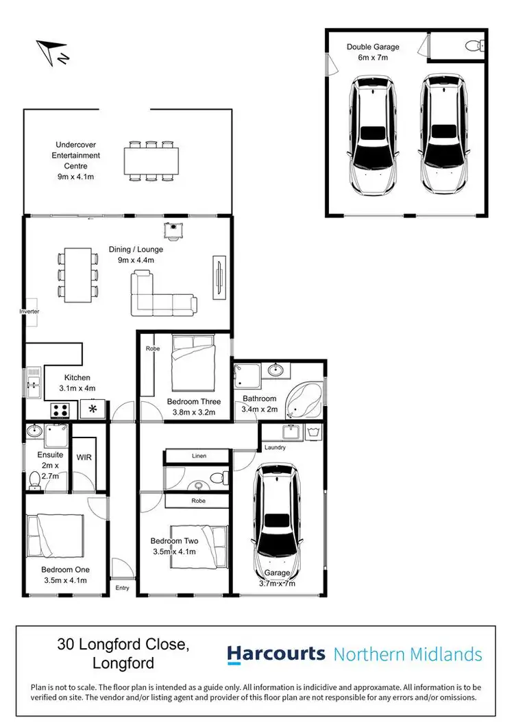 Floorplan of Homely house listing, 30 Longford Close, Longford TAS 7301
