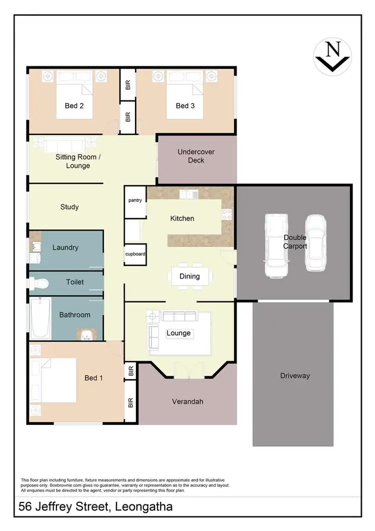 Floorplan of Homely house listing, 56 Jeffrey Street, Leongatha VIC 3953