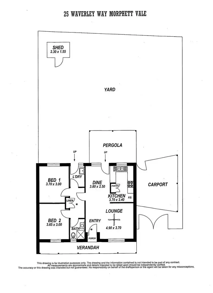 Floorplan of Homely semi-detached listing, 25 Waverley Way, Morphett Vale SA 5162