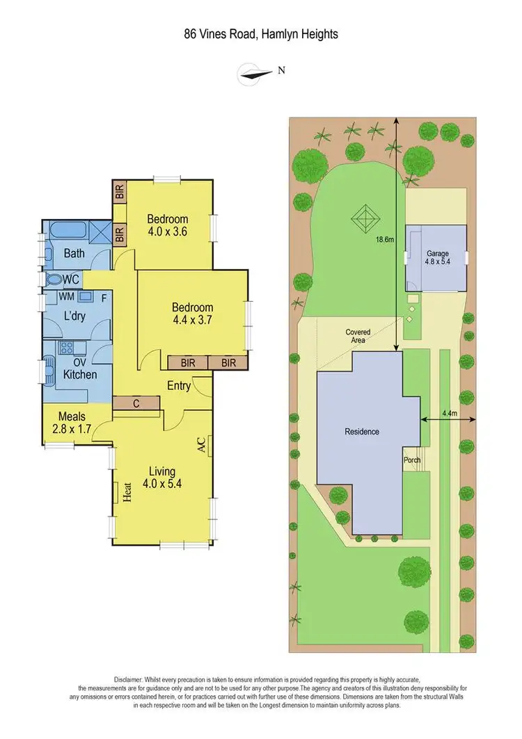 Floorplan of Homely house listing, 86 Vines Road, Hamlyn Heights VIC 3215