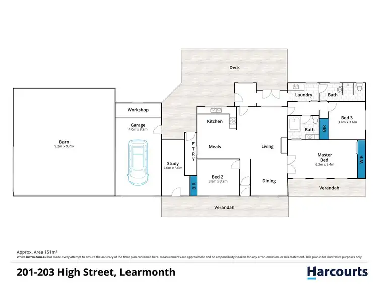 Floorplan of Homely house listing, 201-203 High Street, Learmonth VIC 3352